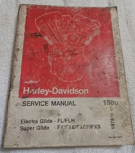 1978 1/2 - 1980 Harley-Davidson Super Electra Glide OEM SERVICE MANUAL - Bild 1 von 12