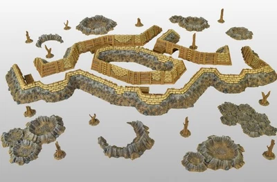 Warfare Building Set - The Trench - миниатюрные варгеймы - Warhammer 40k/AoS - Изображение 1 из 4