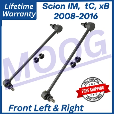 Par de eslabones de barra estabilizadora delantera MOOG OEM para 2008-2016 Scion IM,TC, XB garantía de por vida Foto 1 de 4