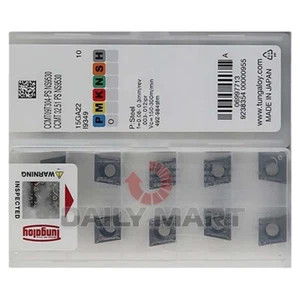 10PCS/New In Box TUNGALOY CCMT09T304-PS NS9530 Carbide Inserts - Picture 1 of 2