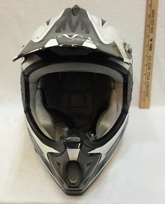 Vega Viper Helmet Hard Shell White Full Face Off Road Racing Motorcycle Medium - Image 1 of 4