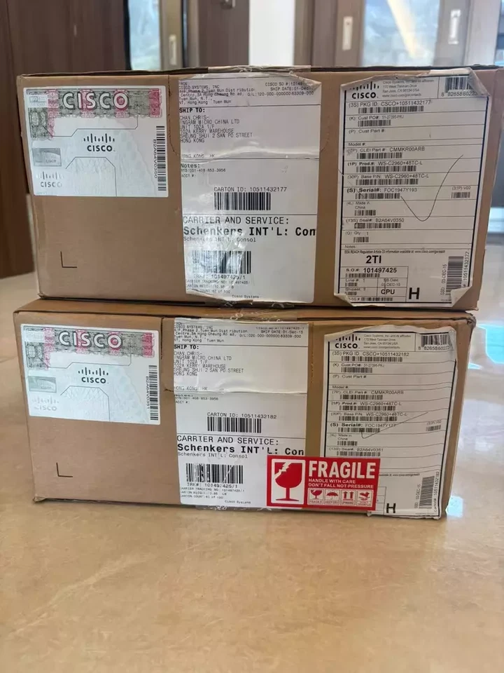 1PC New Sealed Cisco WS-C2960-48TC-L Catalyst 2960 48 Port Switch Via DHL - Image 1 of 1