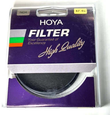 67mm Genuine Hoya ND4 ND 4 Lens filter 67 mm Neutral Density ND4X ND 4X Japan - Image 1 of 4