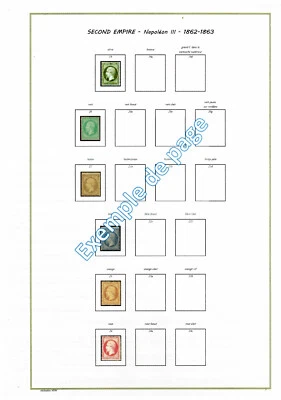 Album timbres à imprimer soi-même - FRANCE - Classiques de 1849 à 1900 - Photo 1/4