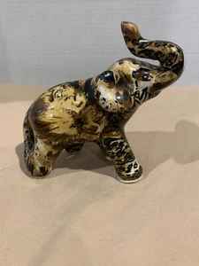 Lavie Asian Elephant Safari Animal Print 5" Trunk Up - Picture 1 of 6