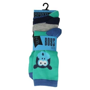 Boys RJM Animal Print Everyday Socks - Picture 1 of 7