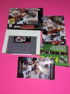 NFL Quarterback Club 96 (SNES) - CIB Complete in Box with Poster Super Nintendo - Picture 1 of 9