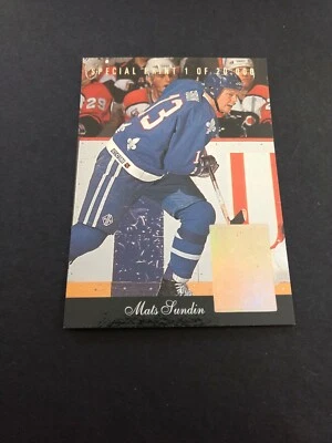 MATS SUNDIN 1993-94 DONRUSS PREMIER EDITION #S Quebec Nordiques 1 of 20,000 - Image 1 of 2