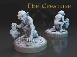 Gollum "The Creature" miniature for tabletop, board games, paint and display... - Picture 1 of 4