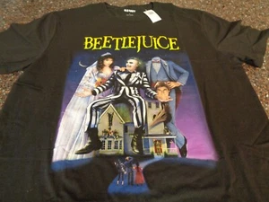 Beetlejuice T-Shirt Adult Large SS Black Unisex Brand New NWT - Picture 1 of 6