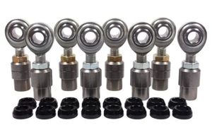 ECONOMY 4 LINK KIT 3/8 x 3/8-24 HEIM JOINTS 3/8 ALUMINUM CONE SPACER & BUNG .058 - Picture 1 of 8