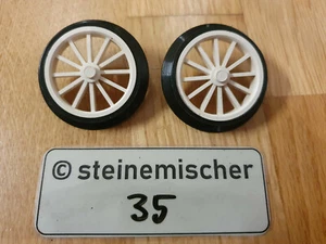 LEGO Custom Train Wheel Eisenbahn Rad 35 Holger Matthes CNC gefräst Plastik weiß - Bild 1 von 3