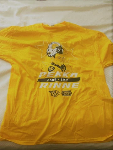 Pekka Rinne Nashville Predators Jersey Retirement T-Shirt New XL Limited Cover