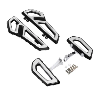 Estriberas de piso para conductor y pasajero aptas para Harley Street Glide 1993-2025 Foto 1 de 4