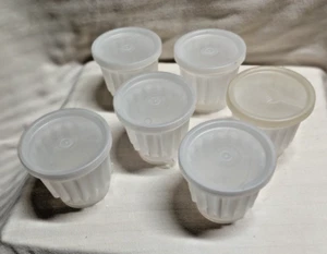 Vintage Tupperware Jello Jel-ette Single Serve Dessert Mold Cups #297 Set of 6 - Picture 1 of 5