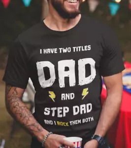 Step Dad Gifts Best Stepdad T-Shirt Gift for Step Dad T Shirt Funny Step Dad Tee - Picture 1 of 10