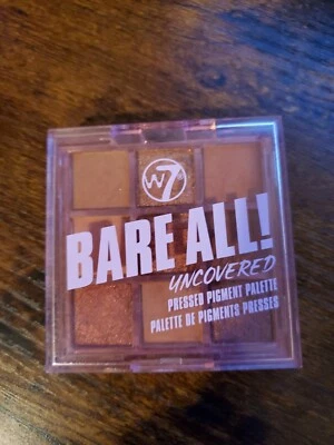 W7 Cosmetics ~ Bare All Uncovered Pressed Pigment Eyeshadow Palette. - Image 1 of 3