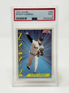 1991 Score - #684 Roger Clemens PSA 9 - Picture 1 of 2