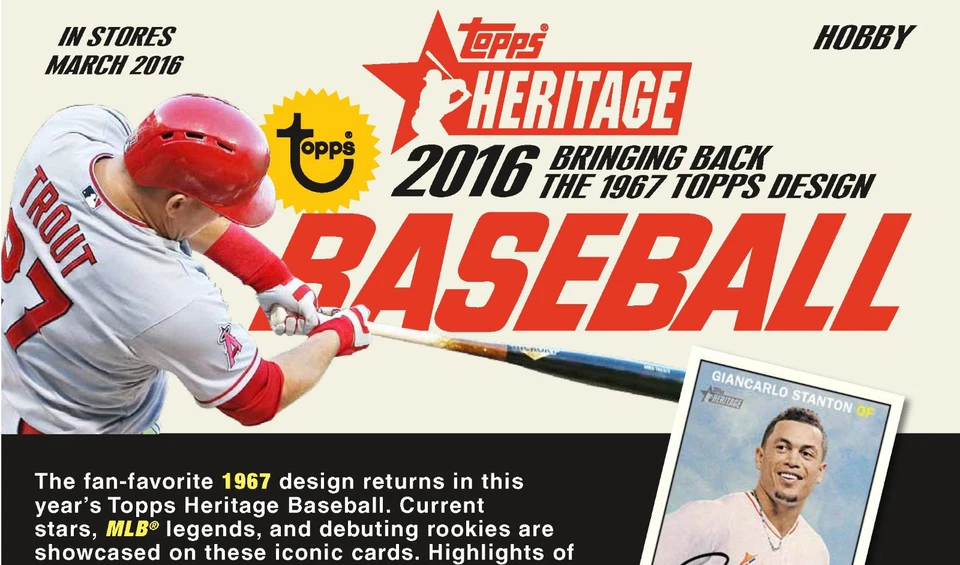2016 TOPPS HERITAGE BASE CARD SINGLES # 201 - 399 - Image 1 of 1