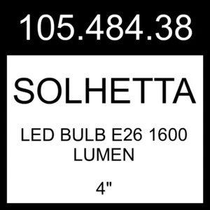 IKEA SOLHETTA LED Bulb E26 1600 Lumen Dimmable/globe Opal 4" 105.484.38 - Picture 1 of 1
