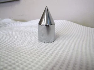 10 Pack Chrome Plastic Spike Lug Nut Cover Push On 1 1/8" x 2 13/16" - Picture 1 of 3