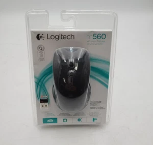 Logitech M560 Wireless Mouse w/ Unifying Receiver - Black - Picture 1 of 3