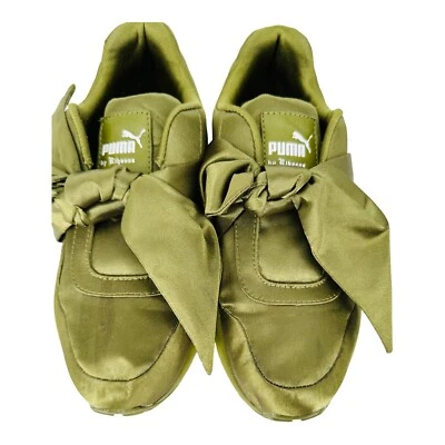 Zapatilla deportiva PUMA Fenty verde oliva para mujer Rihanna lazo satinado rara talla 6 Foto 1 de 4