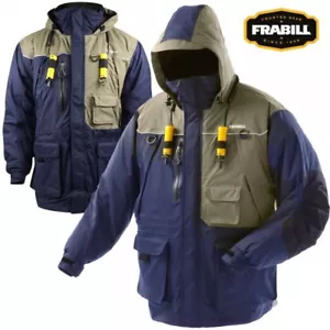 Frabill I4 Jacket, Dark Blue, Medium Rain Ice Fishing Parka MSRP $299.99 - Picture 1 of 2