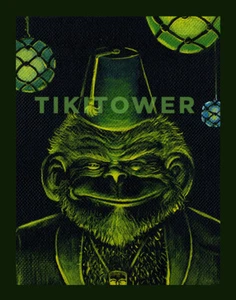 Tiki Bar Chimp Cocktail Ape Monkey Kustom Lowbrow Pop Art Fez Man Cave Print - Picture 1 of 1