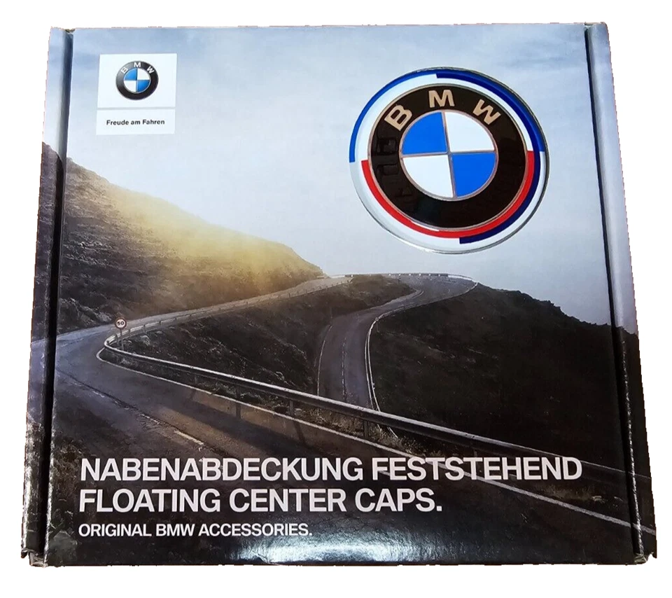 Tapacubos centrales de rueda flotantes BMW 50 aniversario 68 mm  Foto 1 de 4