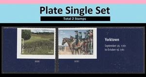 US 5977m 5977o Battlefields of Revolution Yorktown F Plate Single Set 2 MNH 2025 - Bild 1 von 3