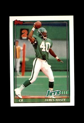 1991 TOPPS FOOTBALL JETS #480 JAMES HASTY  - Image 1 of 2