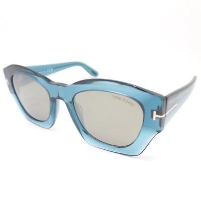 Auténticas gafas de sol Tom Ford Guilliana FT1083 90L azules plateadas grises nuevas Foto 1 de 4