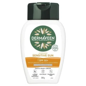 * Dermaveen Sensitive Sun UVB UVA Sunscreen SPF 50+ for Face & Body Cream 250g - Picture 1 of 1
