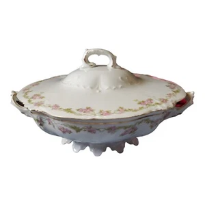 DE COLECCIÓN MZ AUSTRIA CHINA - HABSBURGO - PATRÓN HAB95 - CUENCO VEGETAL CUBIERTO REDONDO - Imagen 1 de 16