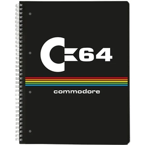 Commedore 64 Logo Collegeblock  DIN A4 80 Blatt kariert gelocht perforiert - Bild 1 von 2
