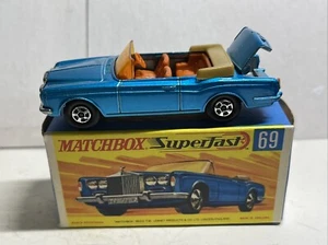 Vintage 1960’s Boxed Matchbox Superfast #69 Rolls Royce Shadow Car In NRMT Box!! - Picture 1 of 5