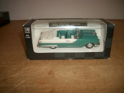 NEW RAY 1:43 1955 PONTIAC STARCHIEF CONVERTIBLE CITY CRUISER COLLECTION "NEW" - Image 1 of 4
