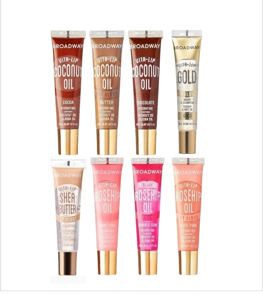 Broadway Vita-Lip tinted lipgloss, Broadway high shine clear lip gloss 8pc - Image 1 of 3