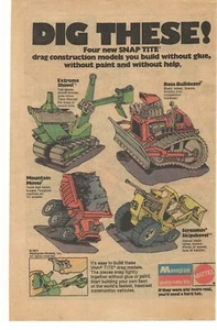 1972 DIG THESE! Mattel Monogram Kit Hobby Qualità Pubblicità - Foto 1 di 1