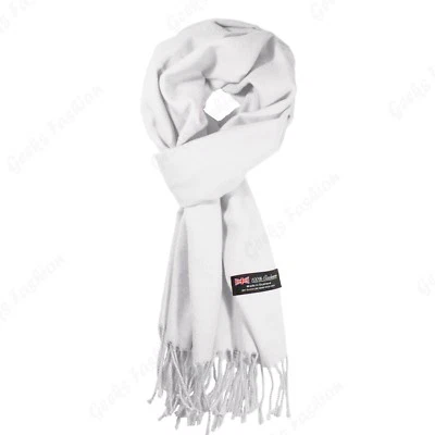 New SOLID 100%CASHMERE winter SCARF High Quality MADE IN SCOTLAND SOFT unisex - Image 1 of 4