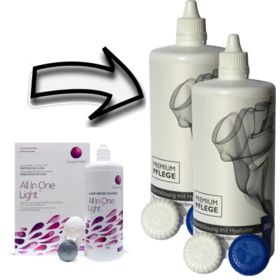 PREMIUM PFLEGE KOMBILÖSUNG ALL IN ONE Ersatz für All In One Light - Premium Pflege Kombilösung mit Hyaluron All In One