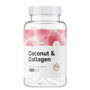 OstroVit Marine Collagen + Coconut MCT Oil + Witamin C 180 capsules - Picture 1 of 2
