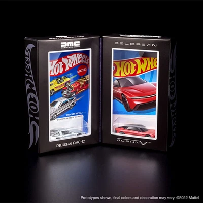 Hot Wheels RLC DeLorean DMC-12 & Alpha5 Collector Set IN HAND, Mattel Creations - Image 1 of 4