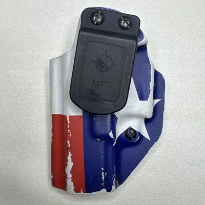 Ambi MFT Glock 19/23 Appendix Holster ITWB/OTWB Ambidextrous Black - Image 1 of 4