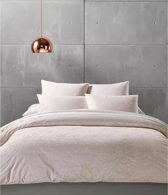 复古 Calvin Klein “Rosamund” 粉色花卉国王被套,100% 棉,全新带标签! — 第 1/4 张图片