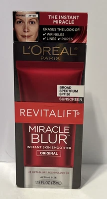 L'Oreal Paris Revitalift Miracle Blur Instant Skin Smoother SPF 30 NEW Plz Read - Image 1 of 4