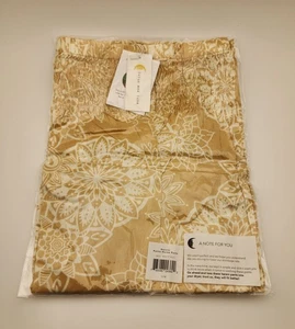 Pantaloni Lotus And Luna donna taglia S/M ORO/bianco boho harem vita affumicata salotto - Foto 1 di 8