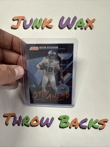 2025 Panini Score Justin Jefferson Step Ahead Case Hit SSP #SA-JJN - Picture 1 of 3