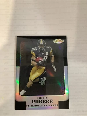 2006 TOPPS FINEST Black REFRACTOR WILLIE PARKER /99 PITTSBURGH STEELERS #78 - Image 1 of 4